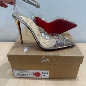 Christian Louboutin Spikoo 100 PVC size 37.5